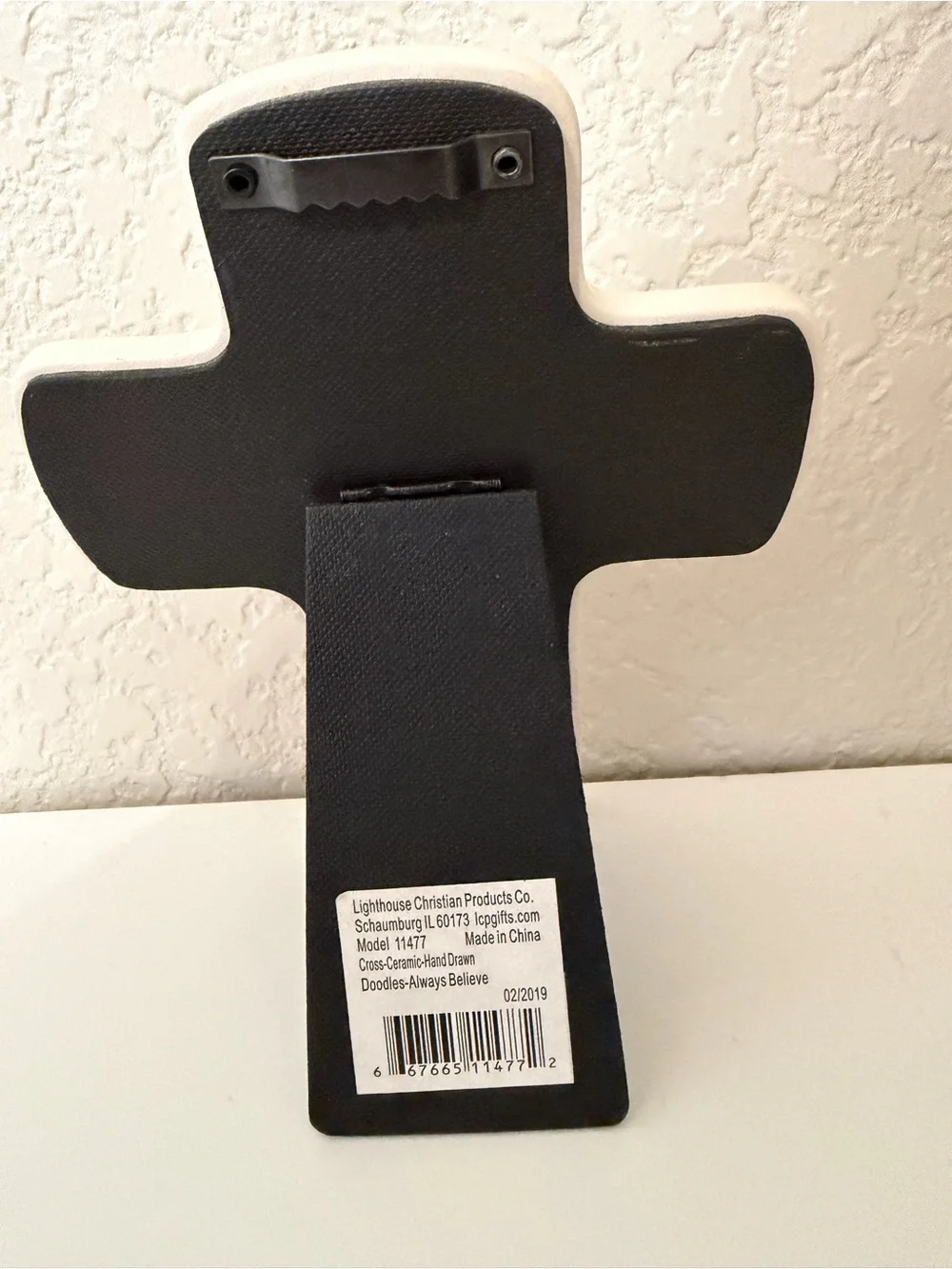 Lighthouse Christian Always Believe Ceramic Cross Romans 8:28